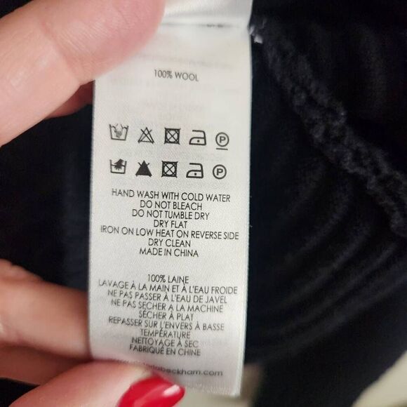 Victoria Victoria Beckham Sweater Womens Medium 100% Wool Ribbed Chunky Luxury O - Picture 5 of 6